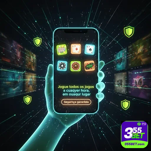 Jogador acessando cassino móvel com diversão premium