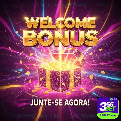 Imagem promocional do site 355bet destacando o bônus 05, relacionada às apostas esportivas e jogos online.