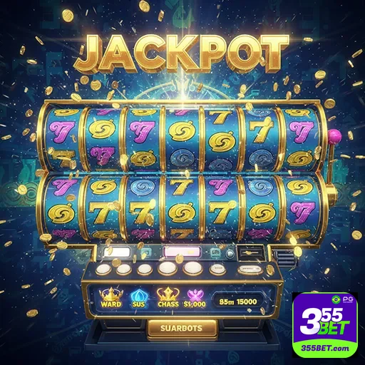 Imagem promocional de slots da 355bet, destaque para jogos de cassino online no site 355bet.